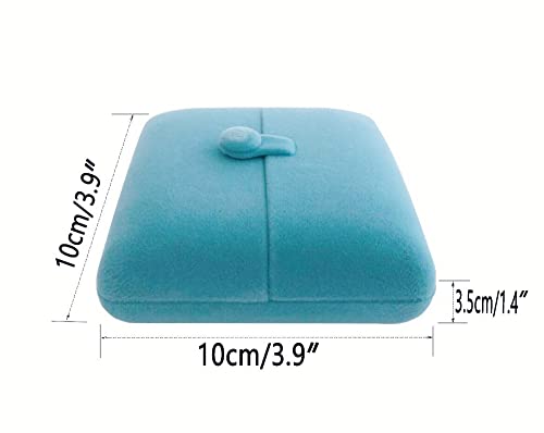 Premium Grade Luxurious Aqua Velvet Jewelry Case for Bracelet Bangle Storage Present Box - color: Bangle Bracelet Case
