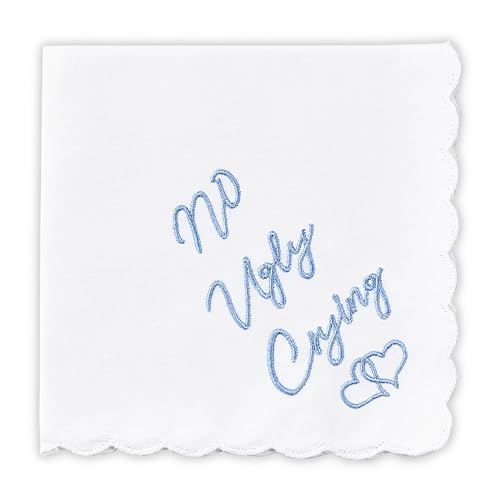 Mother of the Bride Gifts Wedding Handkerchief Keepsake - color: No Ugly Crying, style: Brown Envelope
