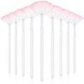 Maitys 9 Pieces Facial Fan Mask Brushes, White Pink - color: White Pink