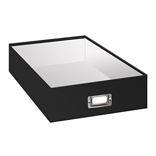 Pioneer Jumbo Scrapbook Storage Box, Black, 14.75 Inch x 13 Inch x 3.75 Inch (Pack of 6) - size: 14.75 x 13 x 3.75 inches (Pack of 6)