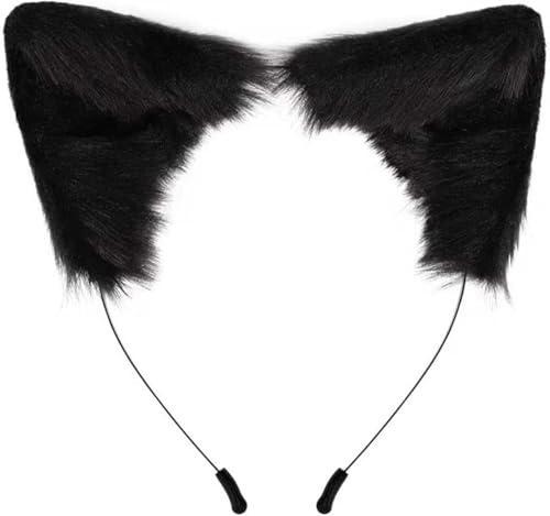 Bear Ears Cute Headband Fluffy Grizzly Hairband, Animal Ear Head Wear for Valentines Halloween Christmas Party - style: Fox Ears