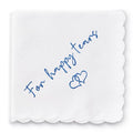 Wedding Handkerchief, Something Blue for Bride, Mother of Bride Gift - color: For Happy Tears, style: Brown Envelope