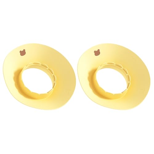 1pair Silicone Wristband Waterproofed Face Wash Wristbands Skincare Wrist Guards for Make up Shower Wrist Guards - color: Yellow
