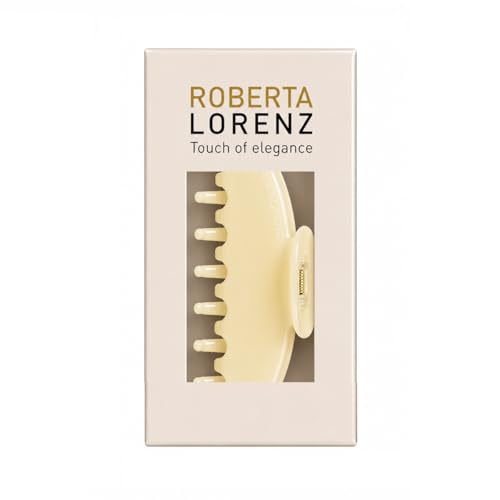 Luxury Light Hair Claw Clip Premium Acetate Strong Hold 4 Inch (Vanilla Cream) - color: Vanilla Cream