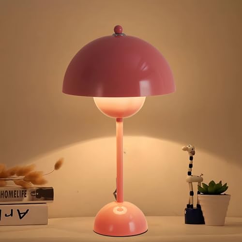 Creative Mid-Century Modern Bud Table Lamp for Home&Office, Light Pink - color: Light Pink