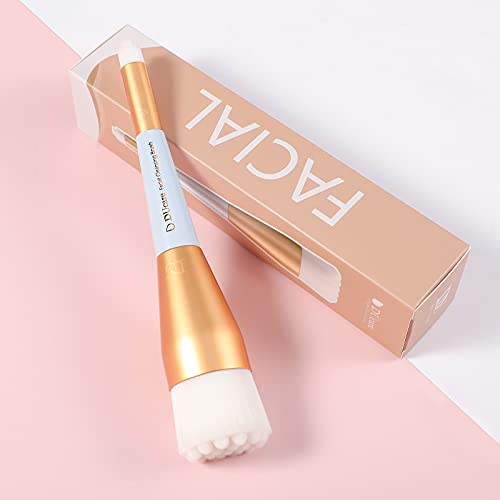 DUcare Manual Facial Cleansing brush, 2-in-1 Skin Care face brush