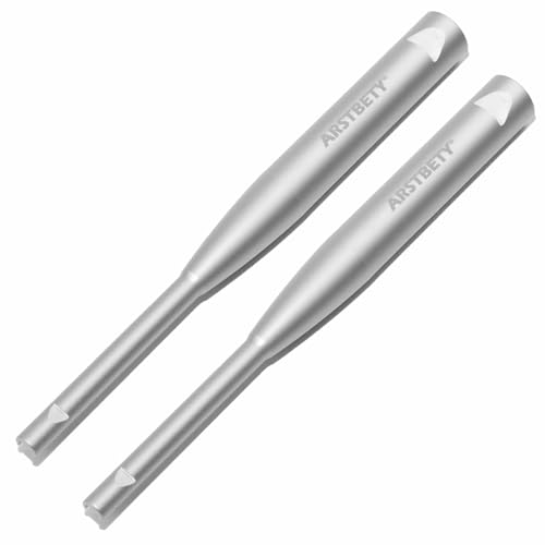2 Pack Aluminum Double-Head Rosary Knotting Tool - color: Sliver 2 PC