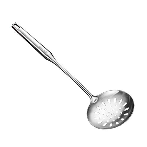 Slotted Spoon,Strainer Skimmer Ladle for Cooking and Frying,15.8Inch - style: Skimmer Spoon