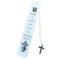 Bible Bookmarks Book Markers, Metal Christian Bookmark Gift Accessories (God is Within her) - style: God is within her
