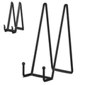 IBosins 5-Pack 10-Inch Plate Holder Display Stands Black Metal Frame Stand - color: Black, size: 10 Inch