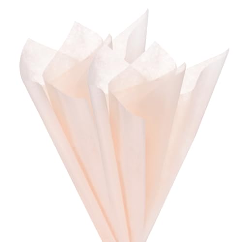 M METERXITY 38-Sheet Korean Cotton Wrapping Flower Paper, 11.8 Inch Waterproof Floral Wrapping Cotton Paper for Bouquets/Gift Packaging [Nude Pink] - color: Nude Pink