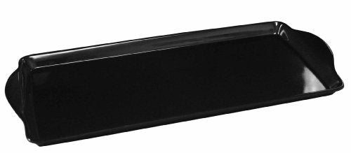 Calypso Basics, Sandwich Melamine Tidbit Tray, Black, (06100) - color: Black, size: 14.7" x 6.5" x 0.8"