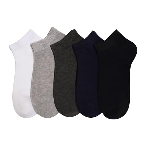 SERISIMPLE Women Viscose Bamboo Ankle Socks Low Cut Thin Sock Lightweight Pastal Color Soft Sock 5 Pairs - color: Assorted6, size: Large
