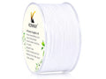 KONMAY 0.6mm White Nylon Bracelet String for Dream Catchers&Wind Chimes - color: White, size: Braided 0.6mm