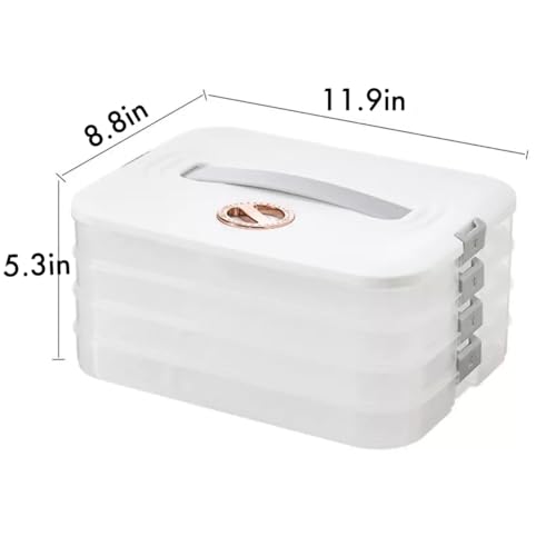 4-layer Cookie Containers,Cookie Carrier, Dumpling Box,Food Storage Containers