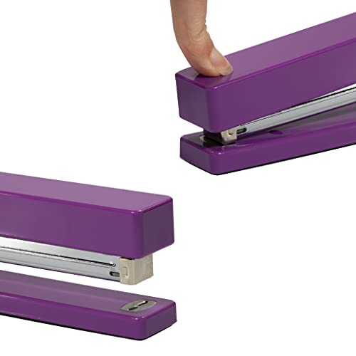 JAM PAPER Modern Desk Stapler - Purple - Sold Individually - color: Purple, size: Pack of 1