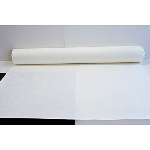 [10 Pcs] Korean Traditional Mulberry Paper HanJi Handmade Plain Natural White Double Layer 24.8" x 36.6" - size: 24.8" x 36.6" (Double-Layer)