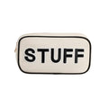 uekeboag Canvas Chenille Letter Stuff Makeup Bag(01Black-Stuff) - color: Black Stuff