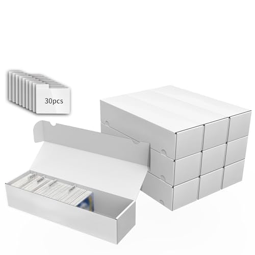 Laminated Trading Card Storage Box with Card Dividers,15in Bulk Storage Box - size: 10 Piece 15in for Standard