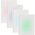 Oucaru A5 Spiral Notebook 4 Pack College Ruled Cute Pastel Notebooks - color: 4 Pack 4 Colors, size: 5.9" x 8.3"