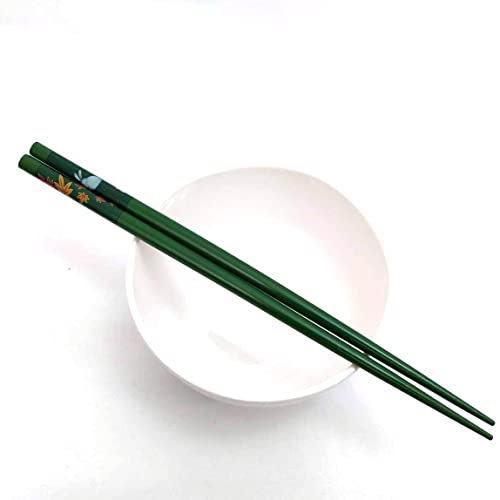 JapanBargain 3644, Bamboo Chopsticks Reusable Japanese Chinese Korean Chopsticks Set Wood Chop Sticks Hair Sticks 5 Pair Gift Set Dishwasher Safe, 9 inch, 4 Packs