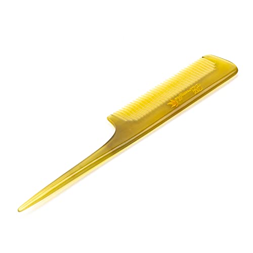 Breezelike Hair Comb for Women, Fine Tooth Tail Comb for Styling - color: Sheep Horn
