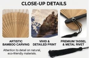 Folding Hand Fan for Women - Foldable Chinese Japanese Vintage Bamboo Silk Fan - with Tassel and Pouch, Perfect for Decoration, Dance, Wedding,Music Festival，Party,Gifting（Red-Crowned Crane） - color: Red-crowned Crane