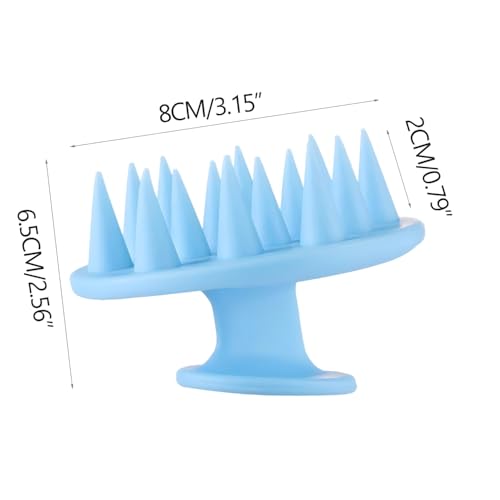 INVODA 4PCS Scalp Scrubber Brush Shampoo Massager for Dandruff & Hair Growth, Exfoliating Shower Brush for Men, Women, Pets, Travel-Friendly & Ergonomic - color: Silicone Brush 4pcs