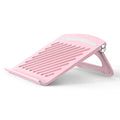 Laptop Stand for Desk Stable Foldable Adjustable Multi-Angle Desktop Holder - color: pink