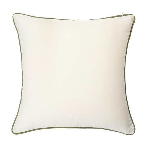 Embroidered Throw Pillow Covers 18x18 Pack of 2 Orange Floral - color: Orange Flowers