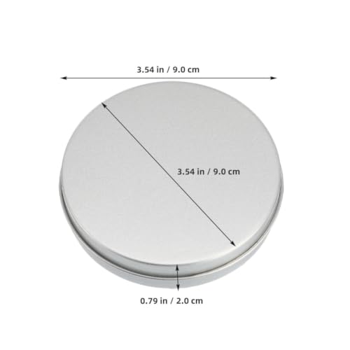 KICHOUSE 12pcs Round Metal Tin Cans with Lids 3.54in Candy Tin Box for Cookies Chocolates Small Treat Storage Korean Sugar Candy Tins Diy Game Box