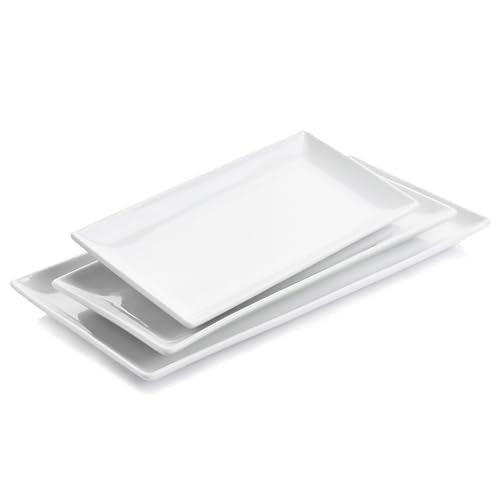 WishDeco Serving Platters Set of 3, Large Serving Trays 16/14/12 Inch - size: 16/14/12 inch