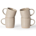 famiware Coffee Mugs Set of 4, 13 oz Mug Set, Ceramic Cup Set with Handle - color: Constellation-Cinnamon Brown, size: 4 Count (Pack of 1)