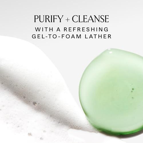 HERBIVORE Aquarius BHA + Blue Tansy Clarity Cleanser – Deep Cleansing, Gentle Exfoliation for Oily-Combination Skin, Plant-Based, Vegan, Cruelty-free, 3.3 oz
