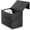 4X6 Index Card Holder, Index Card Storage Box 4 x 6 Inches, Fits 2400 Flash Cards - 2 Pack, Black - color: Black