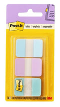 Post-it® Pastel Color Tabs, Gradient Blue, Pink, Clear, 36 Tabs/Pack - style: Flags