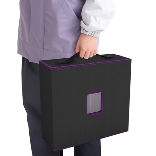 Gomyrod 4 Row 3200+ Trading Card Storage with Commander Display [US Patent] - color: Black/Purple, size: 3200+
