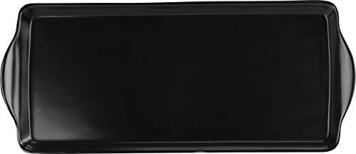 Calypso Basics, Sandwich Melamine Tidbit Tray, Black, (06100) - color: Black, size: 14.7" x 6.5" x 0.8"