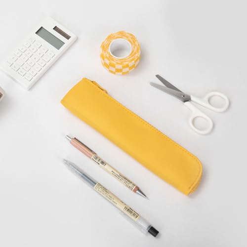 Slim Pencil Case Small Pencil Pouch Pen Case (Royal Blue/Oxford) - color: Royal Blue