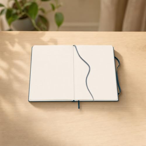 LEUCHTTURM1917 - Notebook Hardcover Medium A5-251 Numbered Pages for Writing and Journaling - Thinking Ahead (Dotted Paper, Deep Sea) - color: Deep Sea, style: Dotted