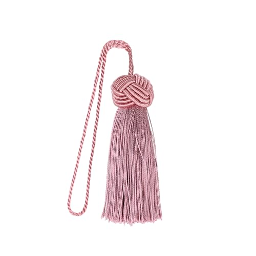 BEL AVENIR 8 Pcs Elegant Polyester Key Tassel Colorful Craft Tassels Charms - color: Rubber Pink-new