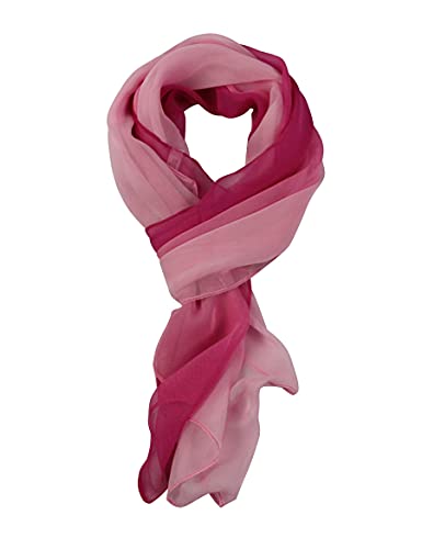 PANTONIGHT Long Chiffon Sheer Scarf Gradient Shaded Colors Lightweight Scarf For Womens - color: Col 701