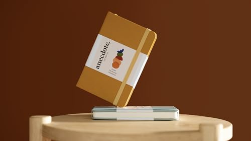Anecdote Journal Notebook (5.5"x3.5" Pocket Size) 192 Lined Pages Hardcover - color: Mustard, size: 5.5" x 3.5"