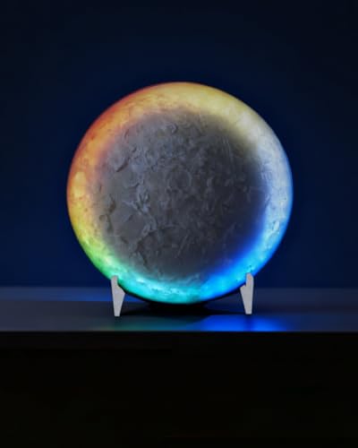 Nobiggie Meteorite Texture Ambient Lighting, Halo Glow, White, 8.66 in - size: 8.66 in