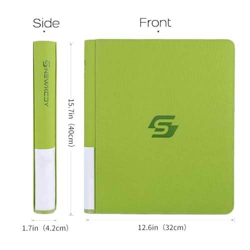 Top loader Binder, 9 Pockets Top Loader，Holds 360 Top Loaders cards, Card binder with Sleeves for card in 3 x 4 inches color smooth Zipper PU Leather (Cyan) - color: Cyan
