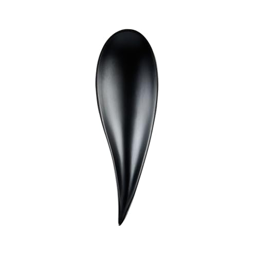 Restaurantware Black Melamine Teardrop Tasting Spoon, 4.3 In, 10 Pack - color: Black