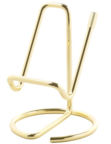 Golden Business Card Holder for Desk, Cute Metal Card Organizers - color: Vertical Golden