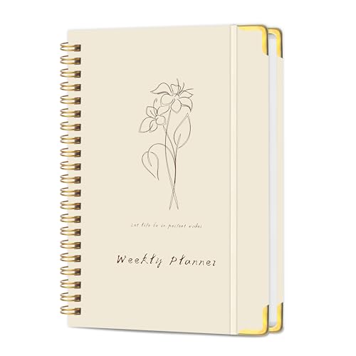 KAICN Undated Weekly Planner with To-Do List & Habit Tracker, 6" x 8" - color: P-Metal corner