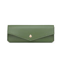 Small Pencil Pouch Simple Faux Leather Pencil Case for Work and Office (Green) - color: Green