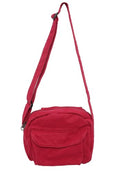 Small Crossbody Bag Cute Purse Mini Canvas Crossbody Purse Phone bag - color: Red